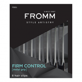 FROMM Firm Control Metal Grip Hair Clips BK 6PK F5021/02105