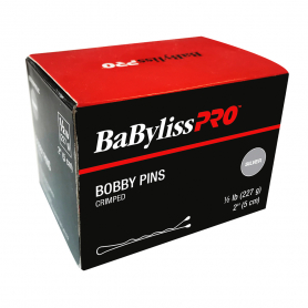 BaBylissPRO Bobby Pins 2"Crimped1/2 lb Silver BESBOBPINSLUCC