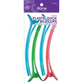 Diane By Fromm Plastic Duck Bill Clips 4-Pack (4") #D2020