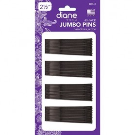 Diane By Fromm Jumbo Bob Pins 40-Pack (2 1/2") Black #D431