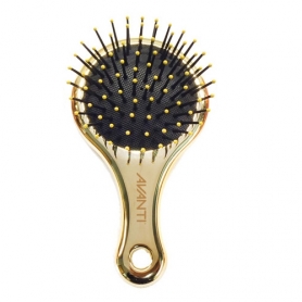 AVANTI Mini Paddle Cushion Brush With Mirror Gold PADDLNGGOC