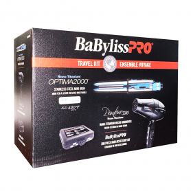 BaBylissPRO Travel Kit Mini Hairdryer&Iron BABTRAVK1C 42794