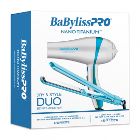 BaBylissPRO Nano Titanium Hair Dryer & Flat Iron 46949