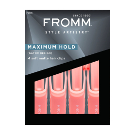 FROMM Maximum Hold Soft Matte Hair Clips Pink 4PK F5018