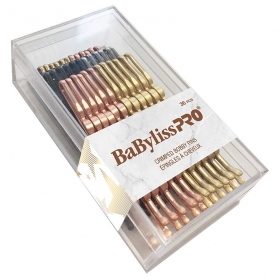 BaBylissPRO Crimped Bobby Pins Gold 36 pcs BESBOBGOC