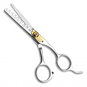 Dannyco 5 1/2" Thinner Shears Offset Handles 9 Teeth JOT-9C