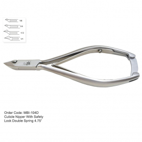 MBI-104D Cuticle Nipper Double Spring 4.5"  Full Jaw