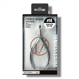 Ivanca Brand Cuticle Nipper Round Head Half Jaw #14 26976