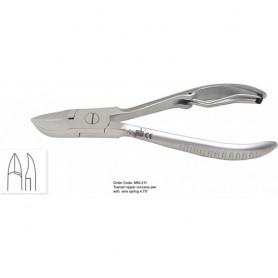 MBI-211 Nail Nipper Concave Jaw Single Spring 4.75"