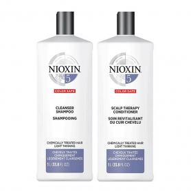 Nioxin5 Chemically Treated Hair L.Thinning Duo Pack 1L 70535