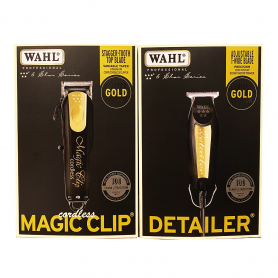 Wahl 5 Star Magic Clicp & Detailer Black & Gold Combo 50317