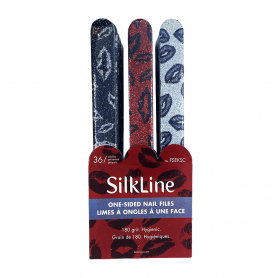 Silkline One-Sided Nail Files 180 Grit 36PC FSEKSC 01314