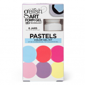 Gelish Art Form Gel 2D 6 Jars Color Gel Kit Pastels 1121795