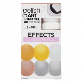 Gelish Art Form Gel 2D 6 Jars Color Gel Kit Effects 1121797