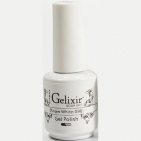 Gelixir Soak Off Gel 0.5 fl oz/15ml - Snow White #090