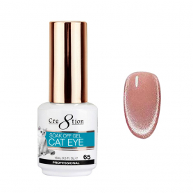 Cre8tion Cat Eye Nude Soak Off Gel 0.5 oz #65 1809