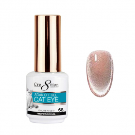 Cre8tion Cat Eye Nude Soak Off Gel 0.5 oz #68 1812