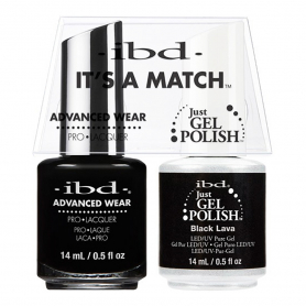 IBD Just Gel Polish It's A Match - Black Lava #65569