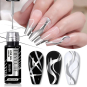 Gel Art UV & LED Metallic Line Gel Silver 5ml 56567-1