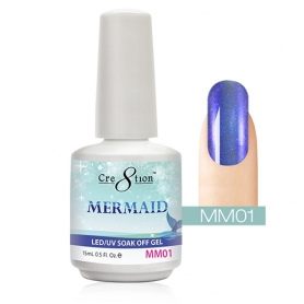 Cre8tion Mermaid LED/UV Soak Off Gel 0.5 fl oz/15ml - MM01