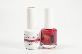 Gelixir Soak Off Gel All In One Set - Red Shimmer  GX054