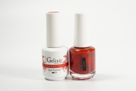 Gelixir Soak Off Gel All In One Set- Spark Red  GX106