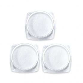 Pearl White Mirror Nail Powder 3pcs 00103