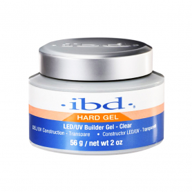 Ibd Hard Gel LED/UV Builder Gel - Clear 2 oz/56 g  #61178