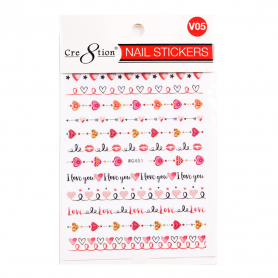 Cre8tion Nail Art Sticker V05 1101-1260