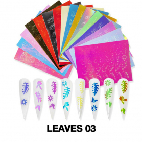 Cre8tion Nail Art Sticker 16 pcs Leaves 03 #1101-1084