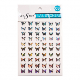 Cre8tion Nail Art Sticker Butterfly 03 1101-1111