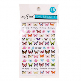 Cre8tion Nail Art Sticker Butterfly 16 1101-1127