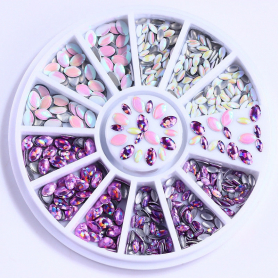 Rhinestone 3D Nail Art Decoration In Wheel #40796