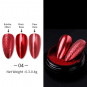 Metal Mirror Effect Nail Glitter Powder Red 46283-4