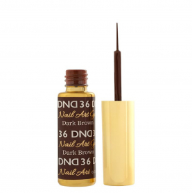 DND Nail Art Gel 0.25 fl oz/9 ml - Dark Brown DND36