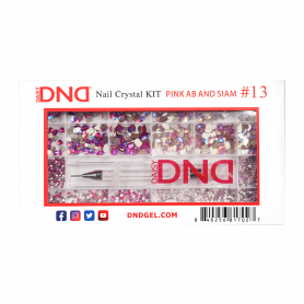 DND Nail Crystal Kit Pink AB And Siam #13 81702