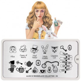 MoYou Nail Art Plate Collection Alice 02 #MPALI02