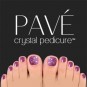 Pave Crystal Pedicure Mini Kit, 8pcs -  Amethyst