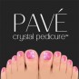 Pave Crystal Pedicure Mini Kit, 8pcs -  Rose