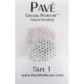 Pave Crystal Pedicure Mini Kit, 8pcs -  Crystal AB