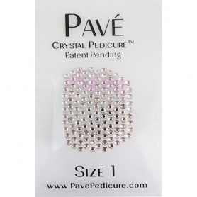 Pave Crystal Pedicure Mini Kit, 8pcs -  Crystal