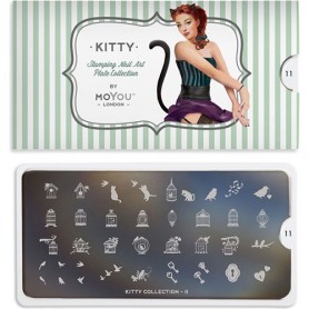 MoYou Nail Art Plate Collection Kitty 11 #MPKIT11