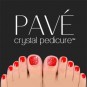 Pave Crystal Pedicure Mini Kit, 8pcs -  Light Siam