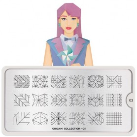 MoYou Nail Art Plate Collection Origami 03 #MPORI03