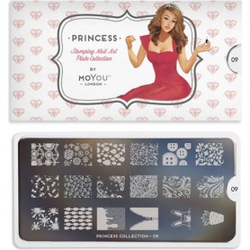 MoYou Nail Art Plate Collection Princess 09 #MPPRI09