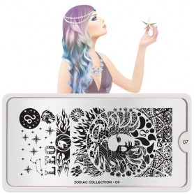 MoYou Nail Art Plate Collection Zodiac 07  #MPZOD07