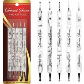 Berkeley 5-Piece Dot Tool Set - White Marble DT105WH