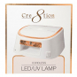 Cre8tion Corless LED/UV Lamp White with Gold Rim 13198