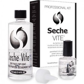 Seche Vite Dry Fast Top Coat Pro Kit (0.5oz & 4oz) #83040