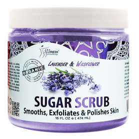 Spa Redi Sugar Scrub 16oz - Lavender & Wildflower 01010